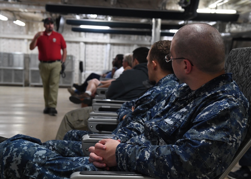 Military Sealift Command Afloat Training Group Provides Training to Sailors and Civilian Mariners aboard USNS Spearhead (T-EPF 1)