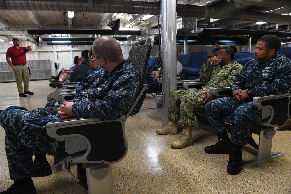 Military Sealift Command Afloat Training Group Trains Sailors and Civilian Mariners aboard USNS Spearhead (T-EPF 1)