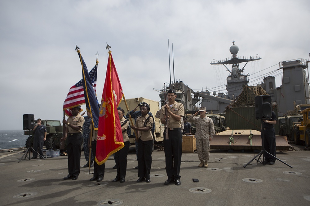 Marines, Sailors celebrate an Independence Day observance
