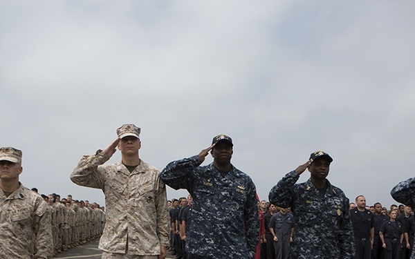 Marines, Sailors celebrate an Independence Day observance
