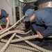 Sailors aboard USS Bonhomme Richard (LHD 6) Conduct Sea and Anchor Detail While Departing Sydney