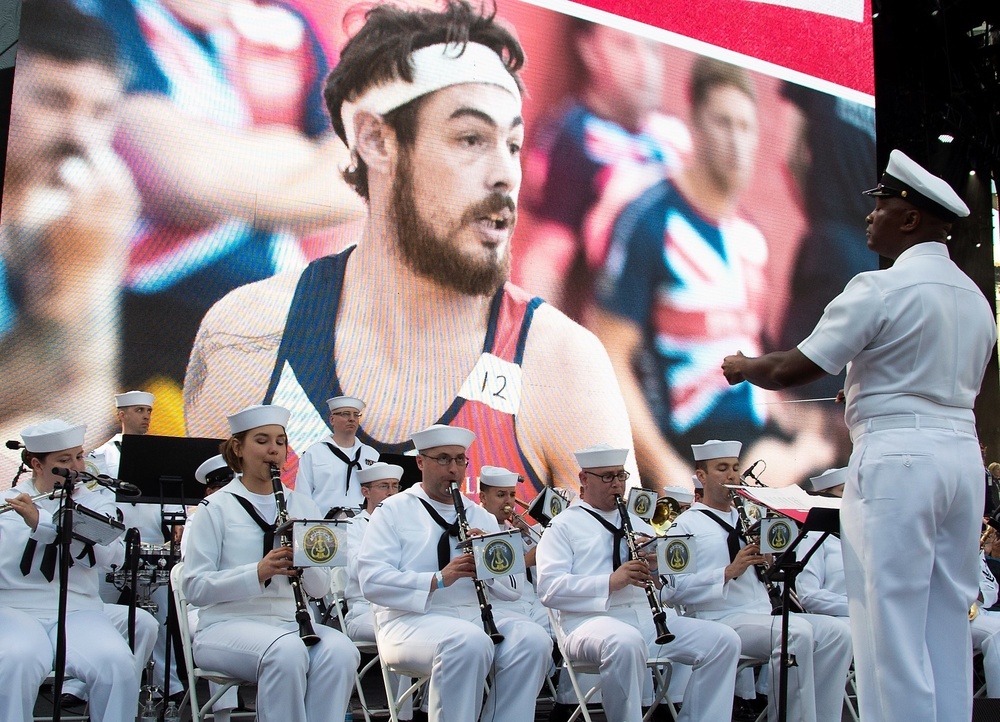 US. Navy Band Plays during DoD Warrior Games Opening Ceremony