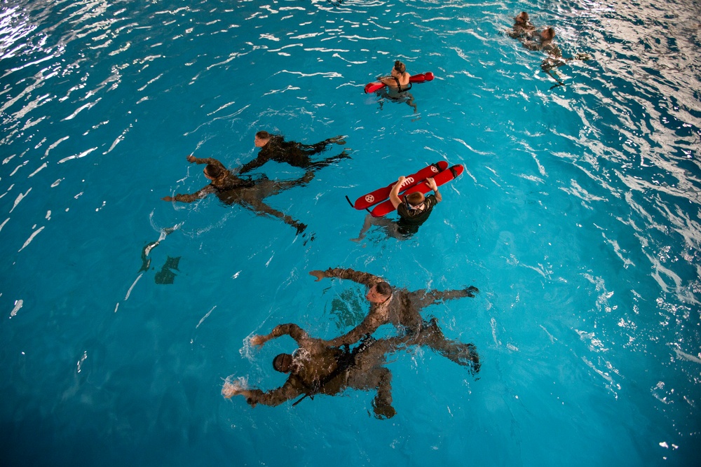 Marines with the 2nd Marine Aircraft Wing Undergo Water Survival-Advanced Training