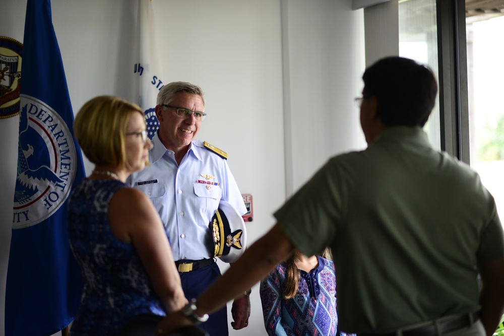 Rear Adm. Todd A. Sokalzuk prepares to receive second star