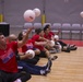 Team Marine Corps athletes prepare for sitting volleyball competition