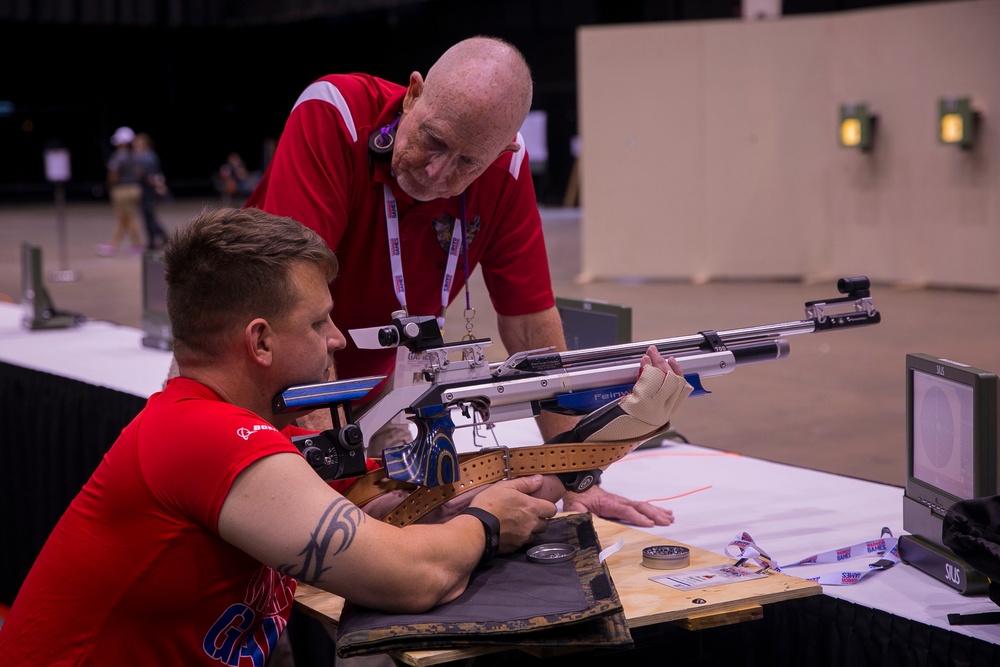 Team Marine Corps athletes prepare for shooting competition