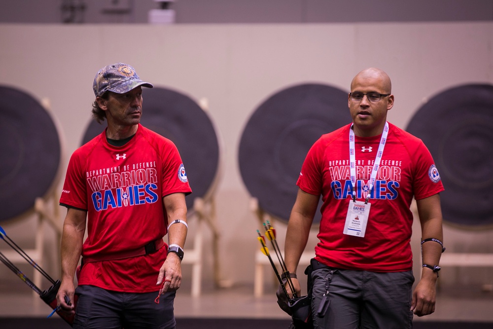 Team Marine Corps athletes prepare for archery competition