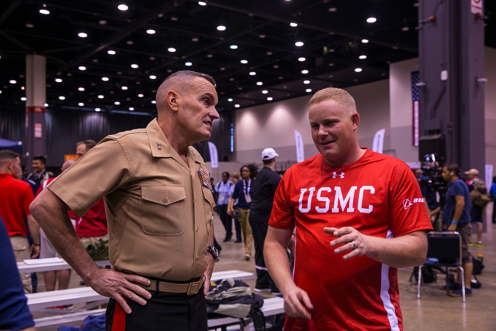 Team Marine Corps athletes participate in shooting competition