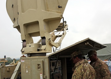 Army Signal teams keep Saber Guardian supplies, personnel rolling along