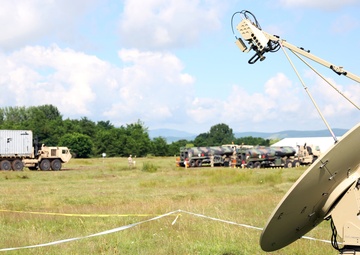Army Signal teams keep Saber Guardian supplies, personnel rolling along