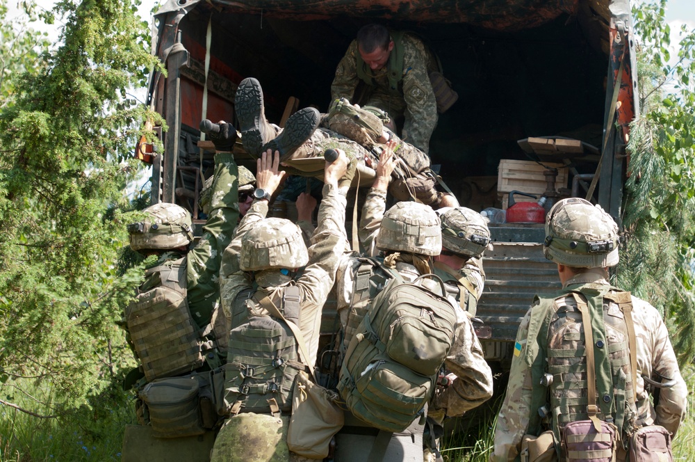 Battalion field training exercise in Ukraine
