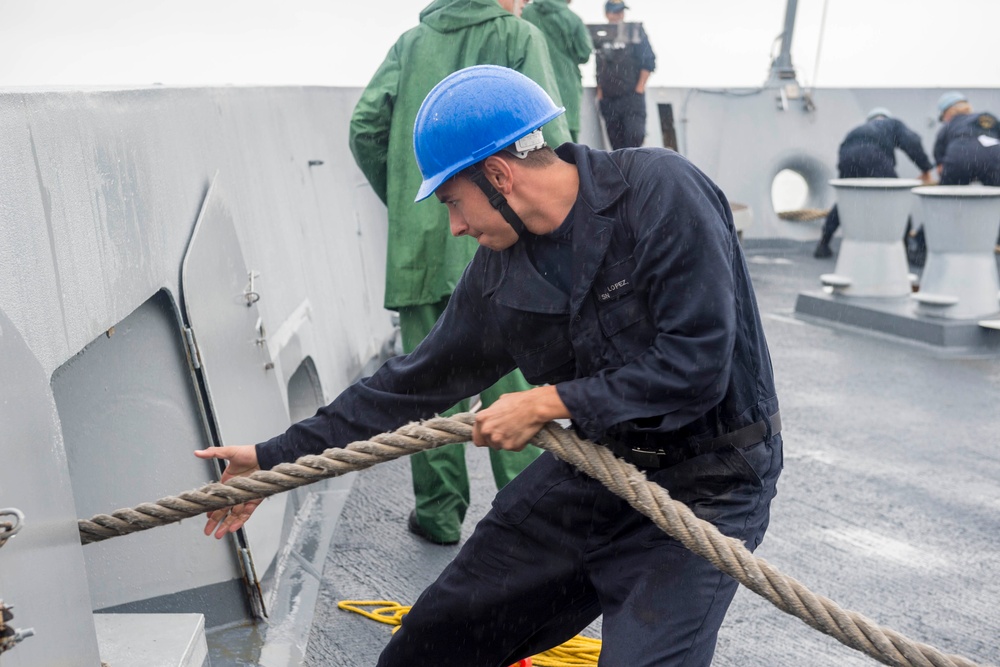 USS Green Bay sea and anchor detail