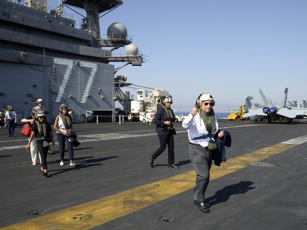 Supercarrier of Partnership: Israeli PM Netanyahu visits USS George H. W. Bush