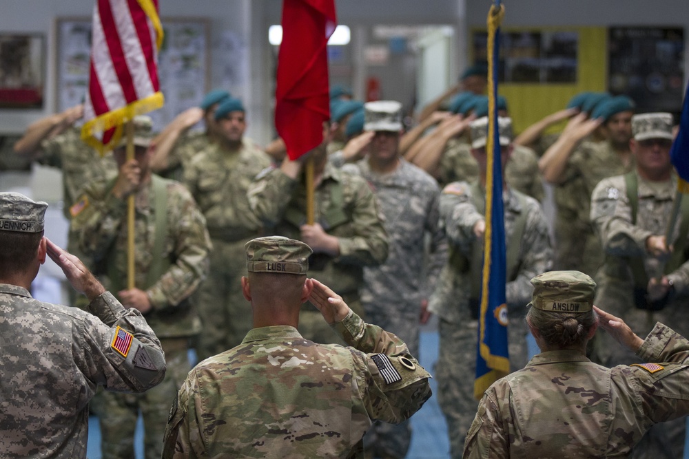 Command Teams Bids Farewell to MNBG-East's SCP Soldiers