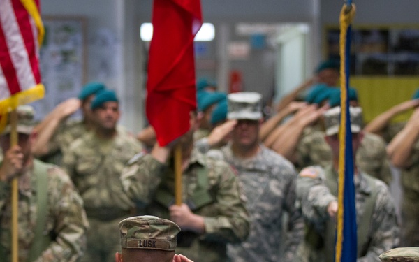 Command Teams Bids Farewell to MNBG-East's SCP Soldiers