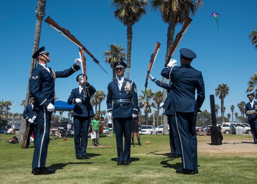 Surprising beach goers