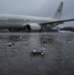 Plane in rain