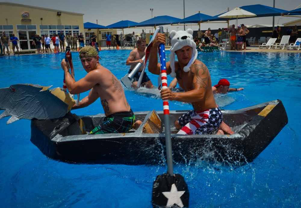 Deployed service members celebrate 4th of July