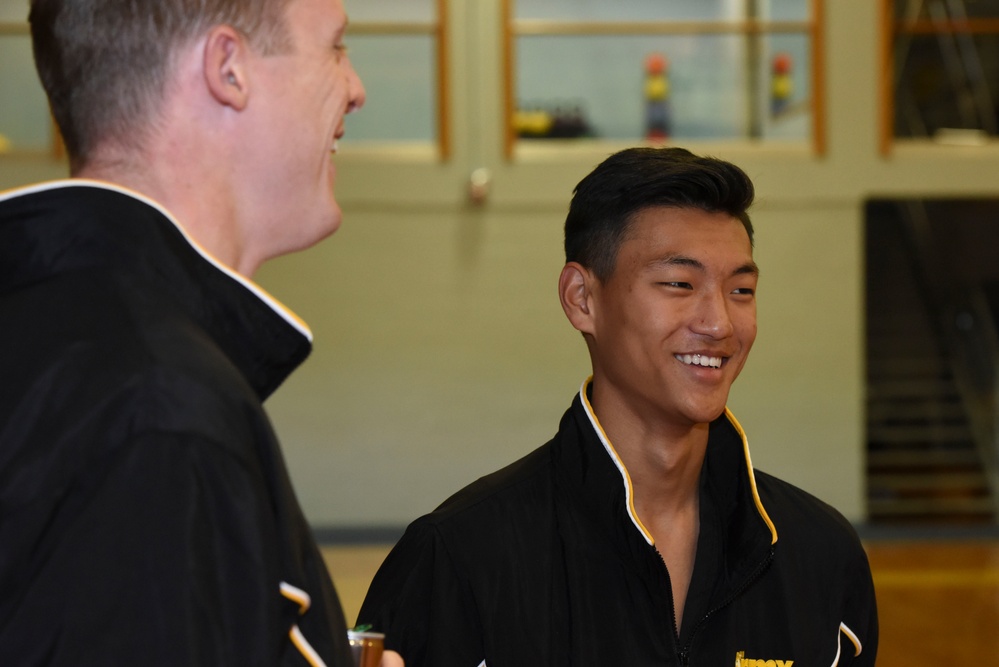 Army Guard Members train for taekwondo competitions