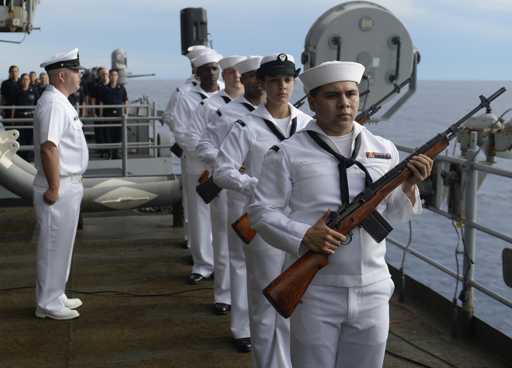 Nimitz Conducts Ceremony At Sea