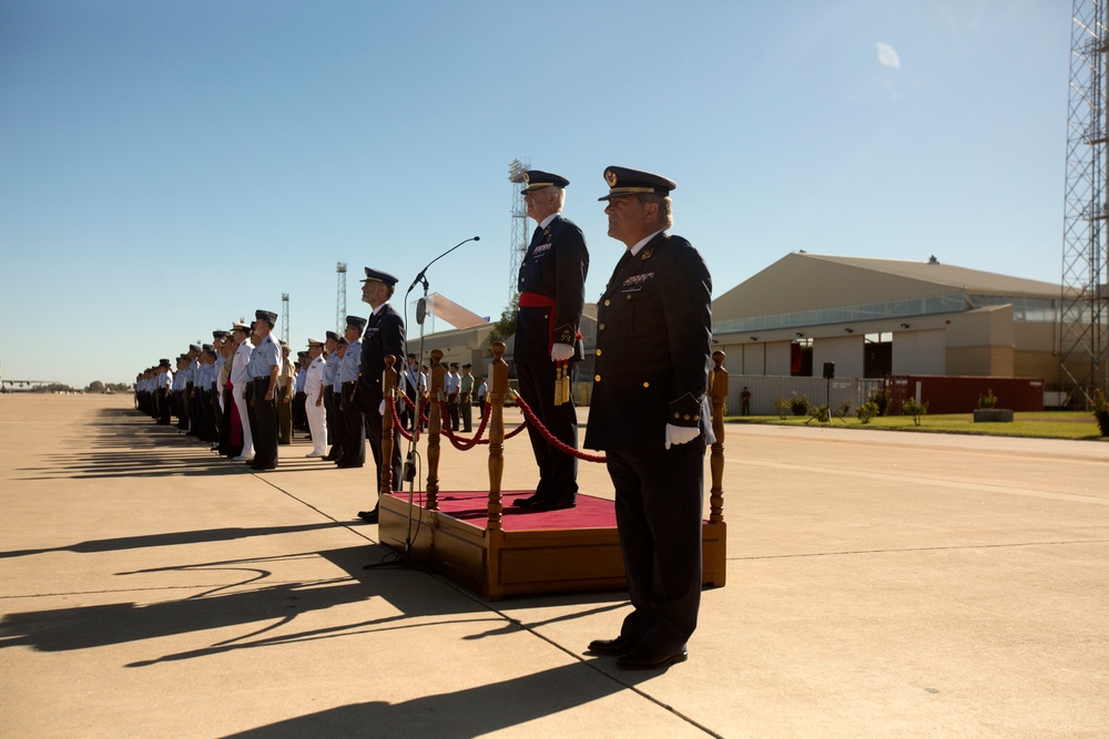 Spanish Base Commanders Conduct Change of Command