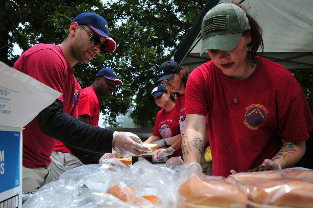 Airmen, families celebrate during Freedom Bash