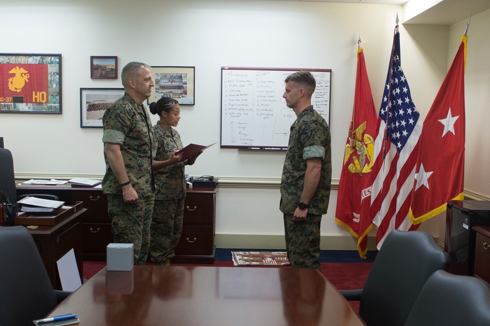 Maj. Jeremy Nelson's Award Ceremony