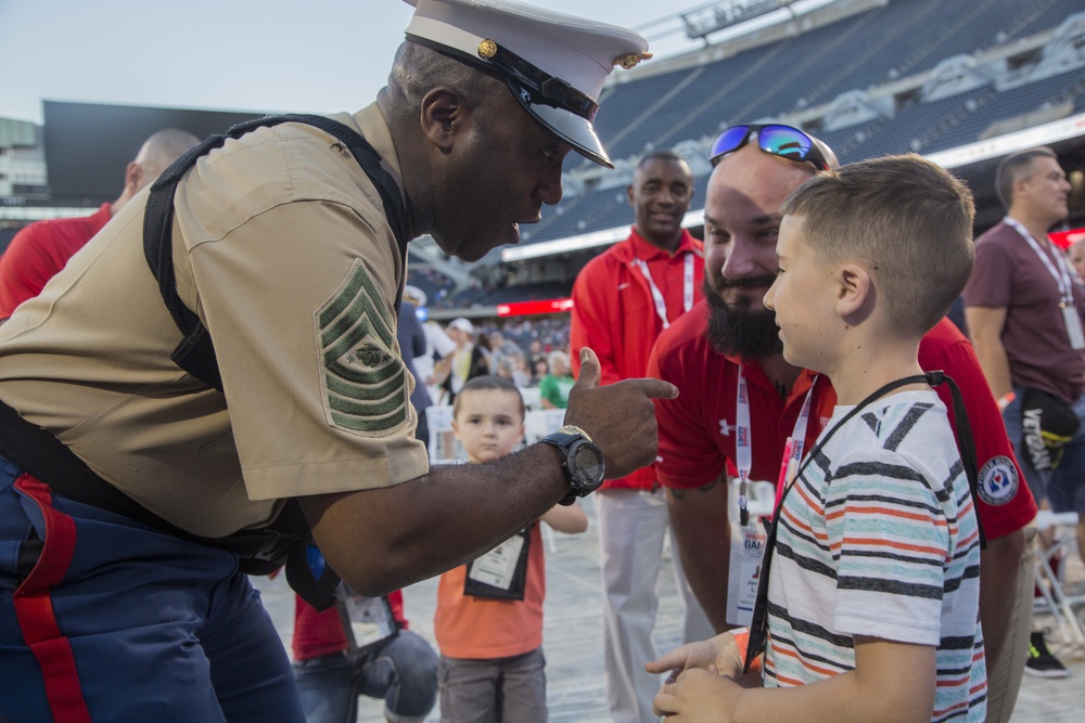 Sergeant Major Green Supports Team Marine Corps
