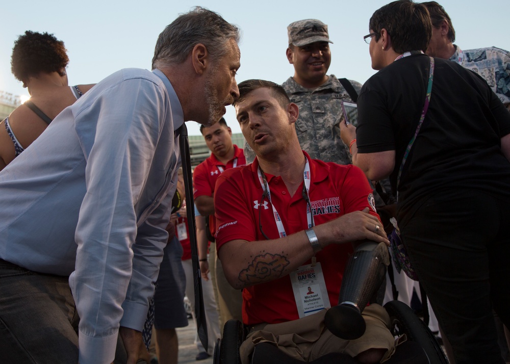 Combat Veteran And Comedian Talk at Opening Ceremony