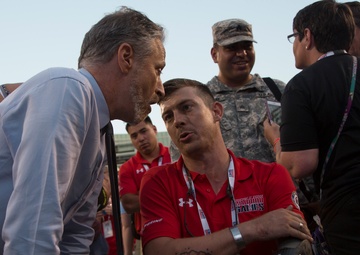 Combat Veteran And Comedian Talk at Opening Ceremony