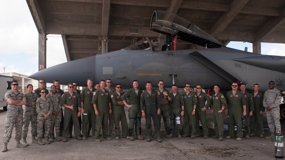 Brig. Gen. Cornish conducts final flight at Kadena