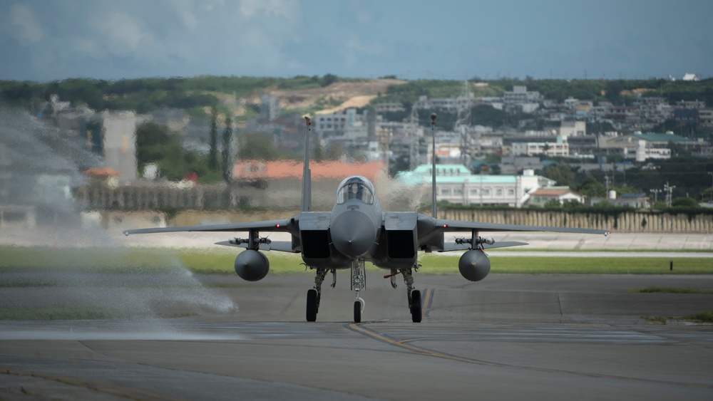 Brig. Gen. Cornish conducts final flight at Kadena