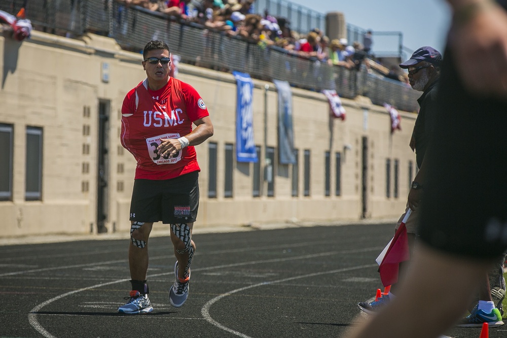 Running laps at the 2017 DoD Warrior Games