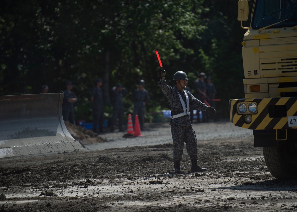 JASDF conducts rapid runway repair