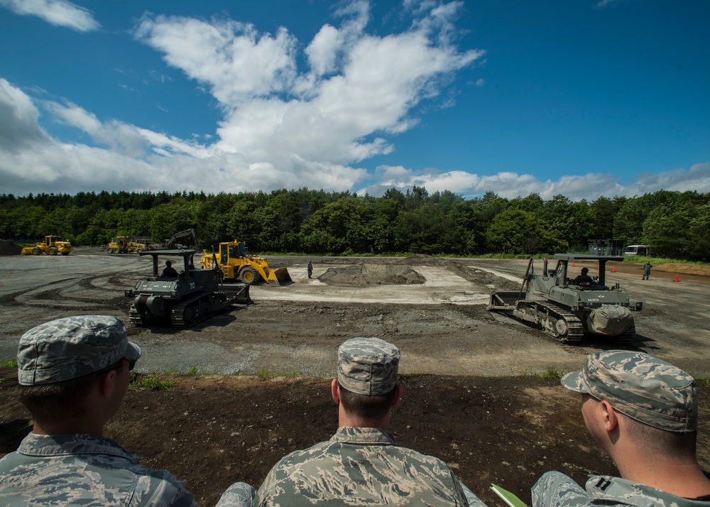 Watching a rapid runway repair