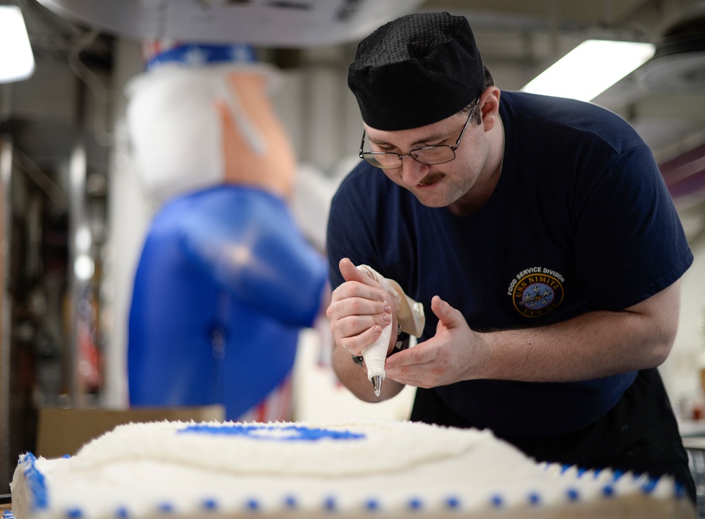 Sailor Decorates Cake