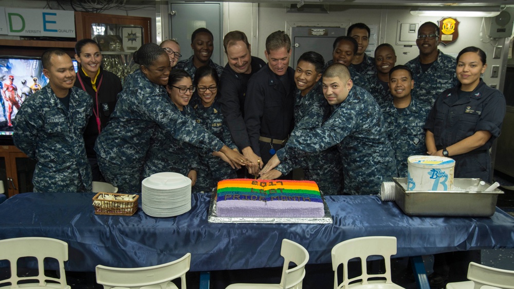 USS Bonhomme Richard Lesbian, Gay, Bisexual and Transgender (LGBT) Pride Month celebration