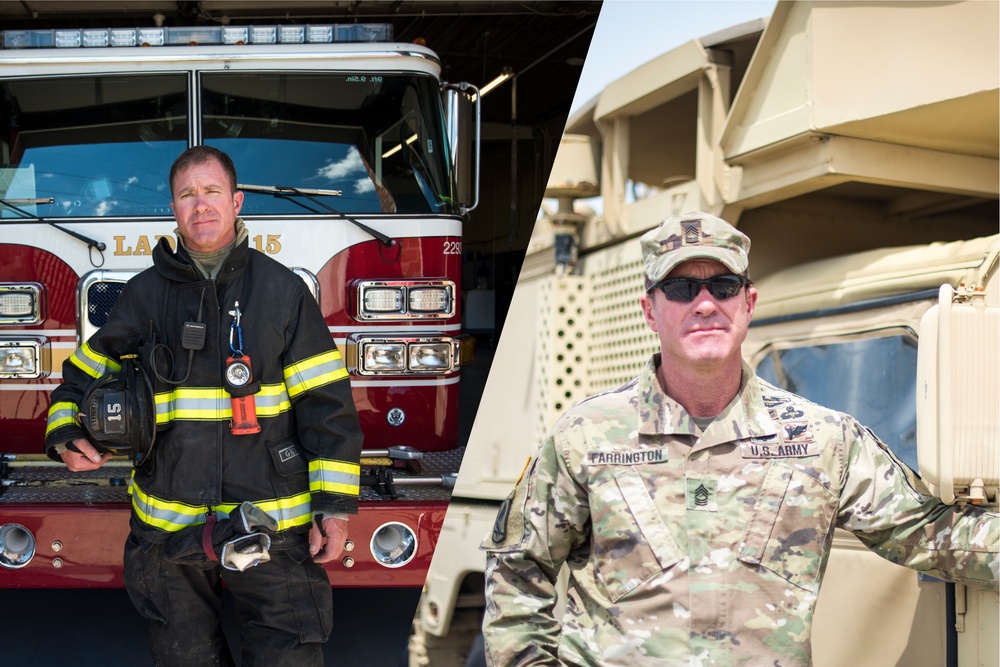 Indiana Guardsman balances firefighting, military service