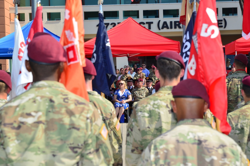 173rd Airborne Brigade Change of Command Ceremony , Caserma DEL DIN 7/7/2017