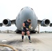 Snapshot: Australian strongman practices pulling a C-17