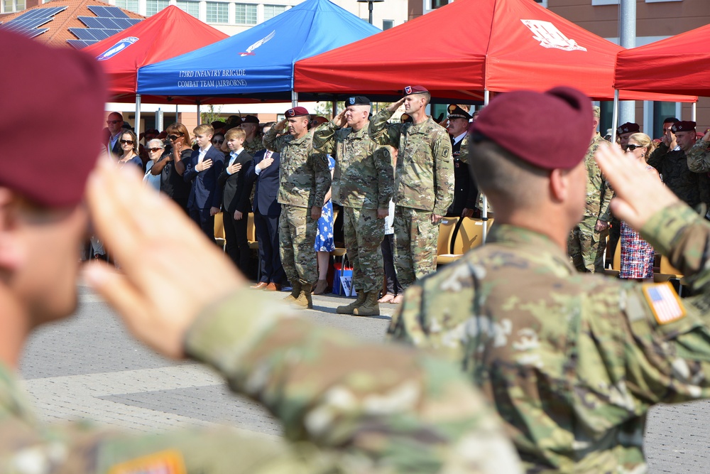 173rd Airborne Brigade, Change of Command Ceremony