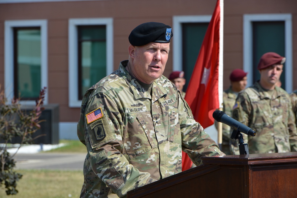 173rd Airborne Brigade, Change of Command Ceremony