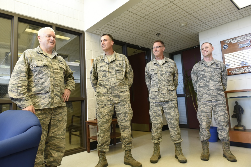 Director of the Air National Guard Visits the 145th Airlift Wing Deployment Homecoming