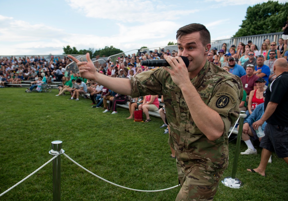 Gen. Robert Brown, commanding general, U.S. Army Pacific, hosts Twilight Tattoo, June 21, 2017