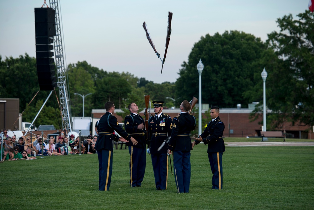 Gen. Robert Brown, commanding general, U.S. Army Pacific, hosts Twilight Tattoo, June 21, 2017