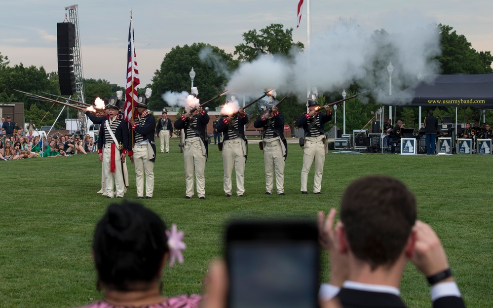 Gen. Robert Brown, commanding general, U.S. Army Pacific, hosts Twilight Tattoo, June 21, 2017