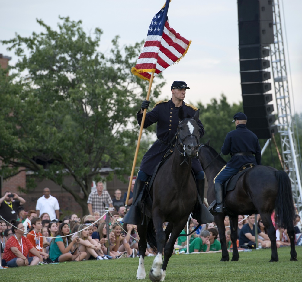 Gen. Robert Brown, commanding general, U.S. Army Pacific, hosts Twilight Tattoo, June 21, 2017