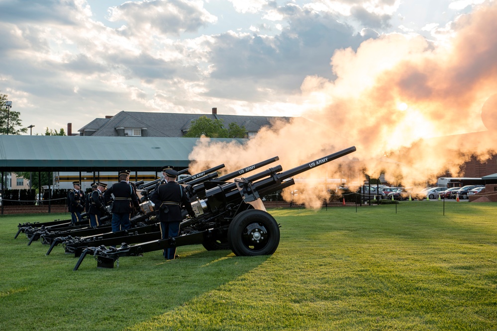 Gen. Robert Brown, commanding general, U.S. Army Pacific, hosts Twilight Tattoo, June 21, 2017