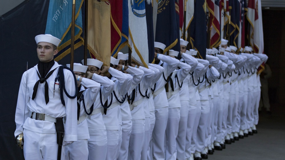Sailors Carry the State Colors