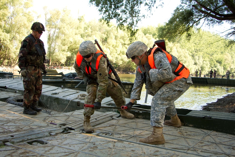 Ohio National Guard builds bridges in Hungary